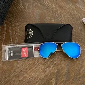 Ray-Ban | Accessories | Rayban Aviator Flash Lenses Blue  display picture 1